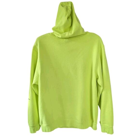 Dragon Ball Z Super Goku Hoodie L Neon Yellow Pullover Fleece Anime Manga DBZ - Picture 6 of 9